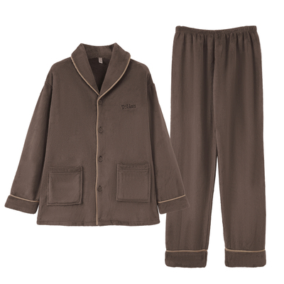 【超温暖】睡衣男士秋冬法兰绒