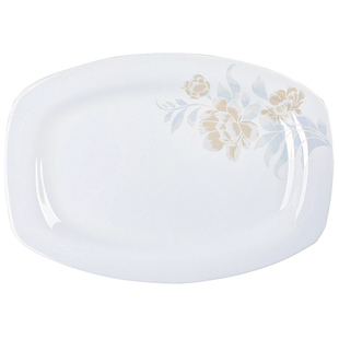 创意骨瓷蒸鱼盘子家用新款2021网红ins风大号陶瓷装鱼盘菜盘餐盘