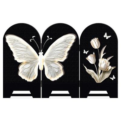 现代简约蝴蝶创意小屏风桌面摆画