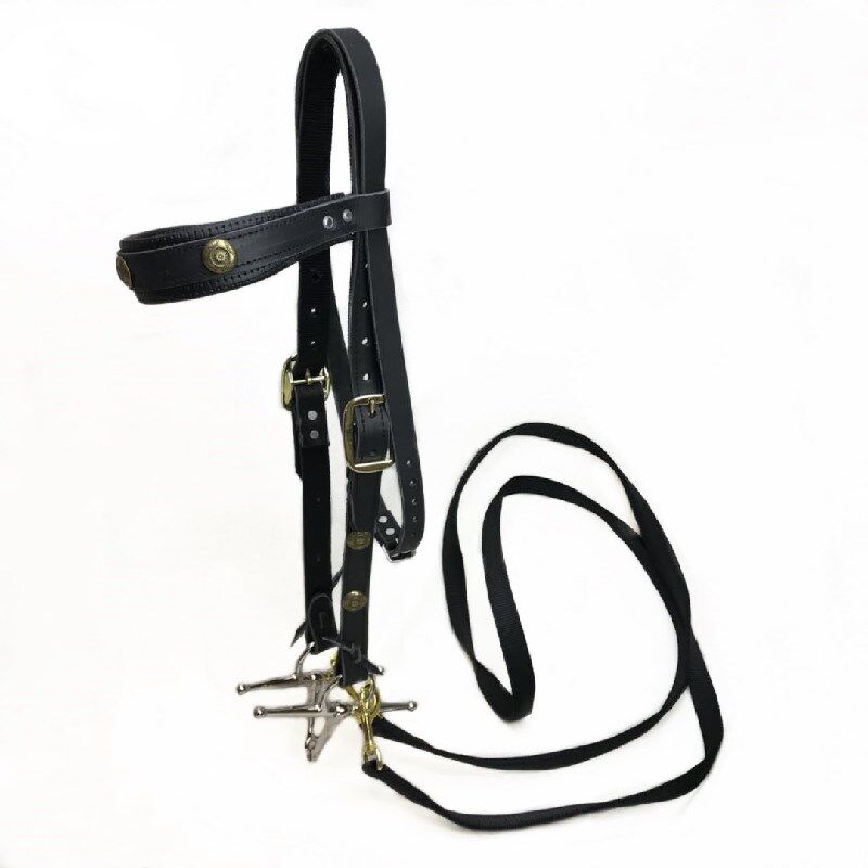 马水勒马笼头纯牛皮马嚼子缰绳口衔龙头精骑马鞍马具马术用品包邮