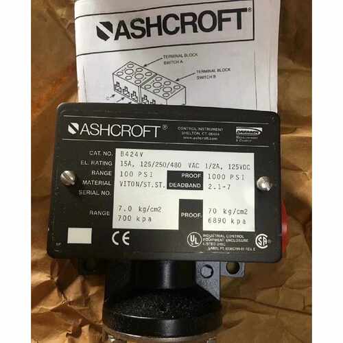 议价ASHCROFT 雅斯科压力开关 B424V 1000PSI