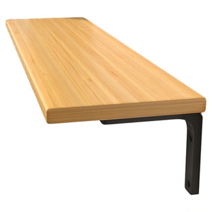 墙上置物架墙壁置物板壁挂式一字板墙面隔板木板挂墙层板悬空支架