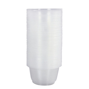 一次性碗家用食品级酒席聚餐20只加厚透明圆形碗过年烧烤用即弃碗