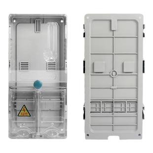 防雨户外单相透明塑料电表箱预付费电表盒 定制家用1/2/3/4/6/8户