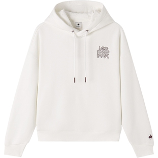 【网球】乐卡克法国公鸡秋冬女款运动休闲时尚连帽卫衣