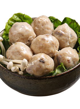 正宗潮汕手打香菇猪肉丸Q弹饱满