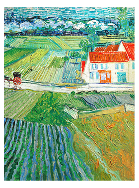 梵高装饰画世界名画沙发客厅挂画