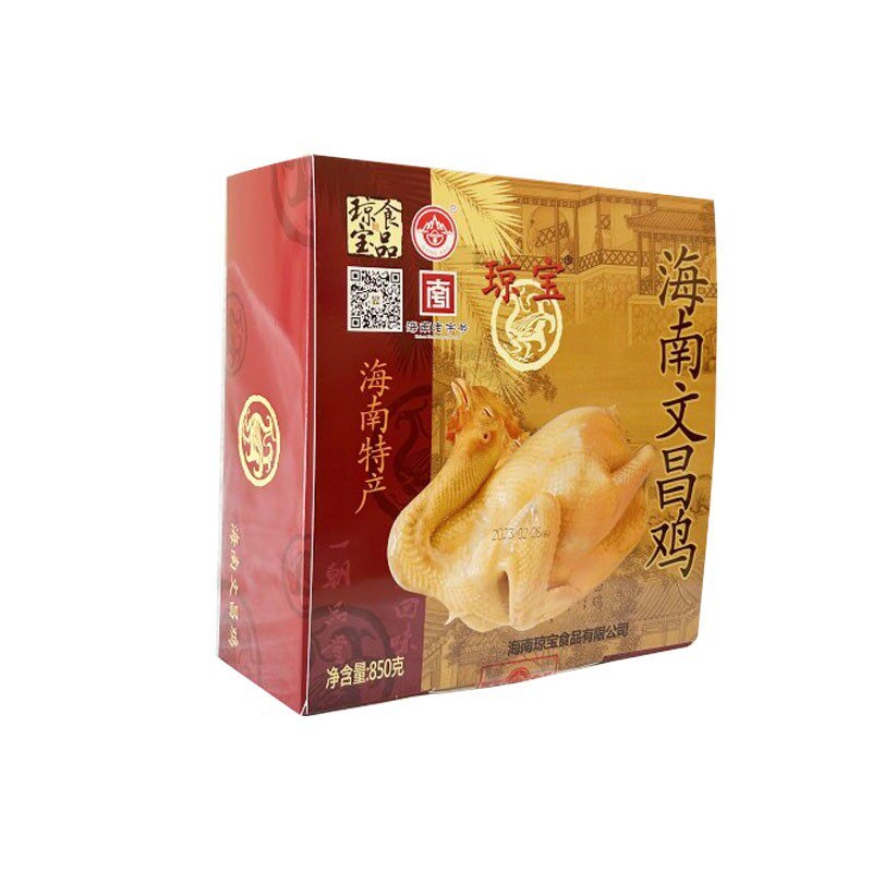 礼盒装文昌鸡850g琼宝真空包装