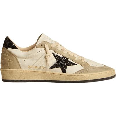 Golden Goose女鞋Ball Star增高黑色亮片星星脏脏鞋GGDB