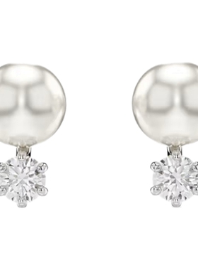 Swarovski/施华洛世奇Matrix仿水晶仿珍珠圆形切割耳环送礼物