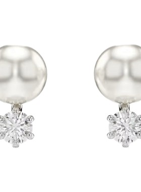 Swarovski/施华洛世奇Matrix仿水晶仿珍珠圆形切割耳环送礼物