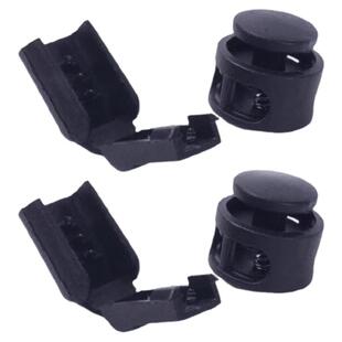 猪鼻扣弹簧扣塑料卡扣卫衣帽绳止扣抽绳定绳扣单孔双孔松紧调节扣