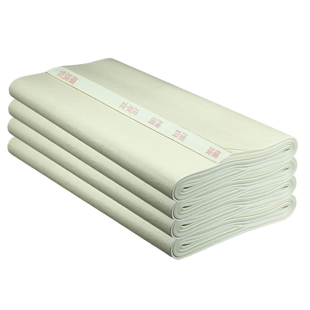 檀旗纯手工皮草宣纸精品檀皮生宣纸小刀头加厚小写意山水国画专用纸毛笔字书法作品纸四尺四开安徽泾县创作纸