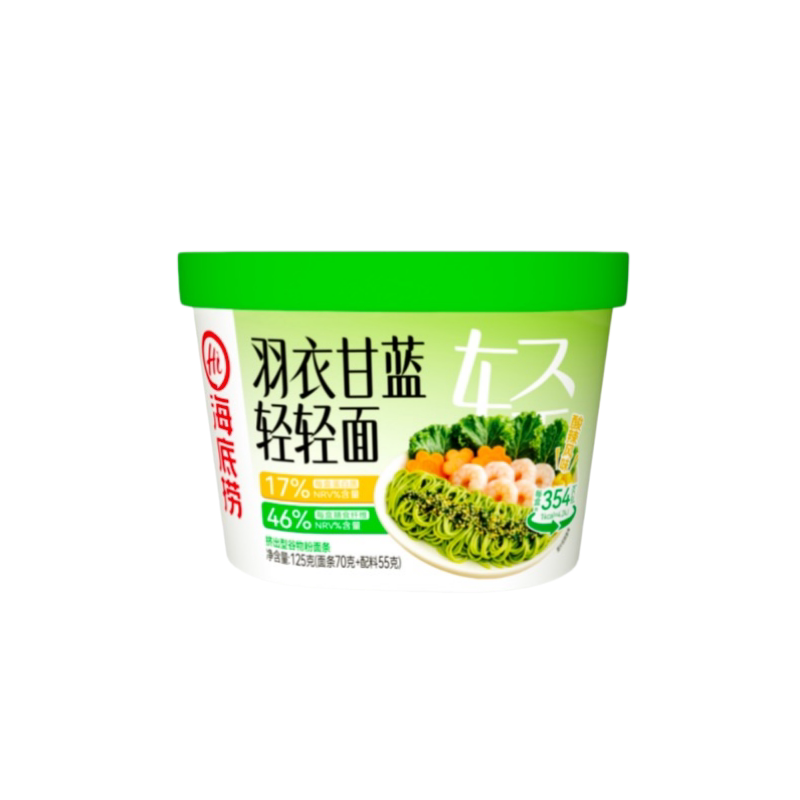 海底捞羽衣甘蓝轻轻拌面125克