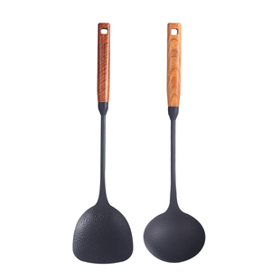 九鼎铸匠长柄铸铁炒菜铲子勺子无涂层防烫防滑不伤锅厨房铲勺套装