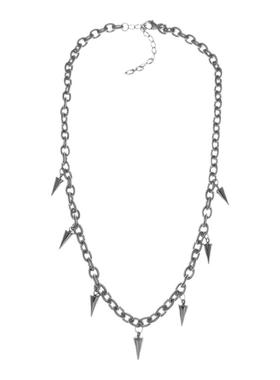 朋克嘻哈流苏柳钉小众设计项链