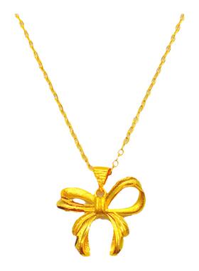 越南沙金项链女款久不掉色 仿真黄金24k镀金首饰细链子日韩小吊坠