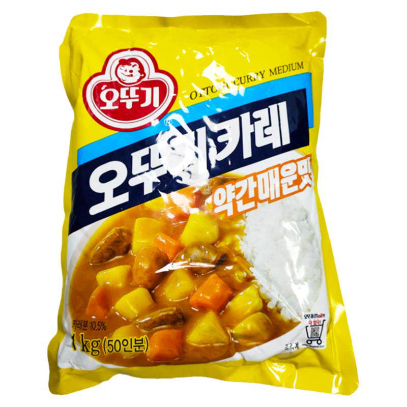 韩国进口不倒翁咖喱粉1kg纯味微辣 咖喱盖饭料调味料