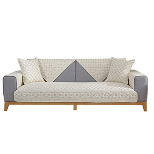 纯棉沙发垫四季通用简约现代双面全棉布艺坐垫客厅靠背套罩盖布巾