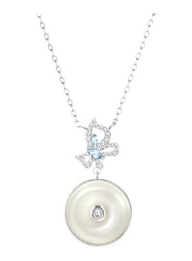 宫主和田玉银女项链生日礼物