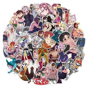 50张胆大党动漫贴纸高仓健 绫濑桃 厄卡伦动漫人物周边贴画装饰笔记本手账本手机壳背卡行李箱平板水杯涂鸦贴