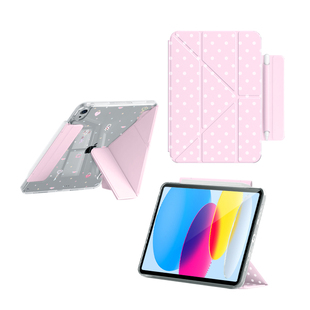 兴菲iPad11保护壳全包边真机开模搭扣笔袋Air7代11英寸透明亚克力防弯3Y折2025新款无笔槽硬壳防摔苹果10平板