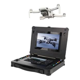 研涛双屏无人机地面站可触屏便携式飞行控制台无人车/船指挥终端集成远程基站电脑移动机器人工作站操控设备