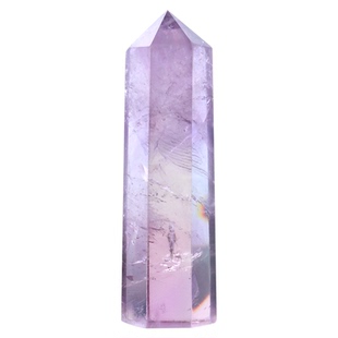 天然巴西紫水晶六棱柱紫气东来原石水晶柱矿石净化单尖柱装饰摆件