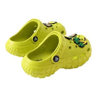 匹克儿童洞洞鞋男童夏季新款2026软底卡通拖鞋大童外穿防滑凉拖鞋