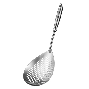 316L不锈钢漏勺厨房家用漏网勺捞面油炸饺子捞勺一体成型大号笊篱