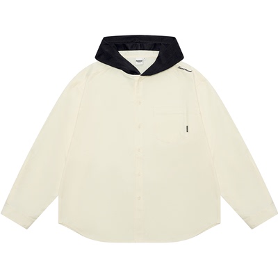 撞色连帽衬衫男女潮牌童装亲子装