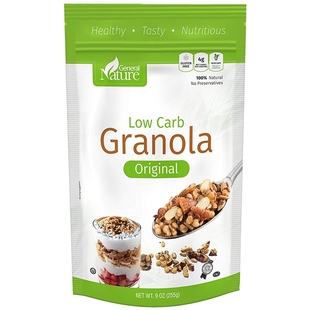 美国直邮 General Nature Granola Cereal低碳无糖无麸麦片 255g