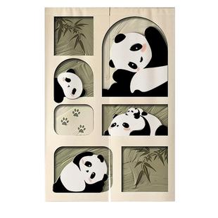 门帘隔断帘家用免打孔帘子卧室房间厨房遮挡帘卫生间隔断布艺挂帘