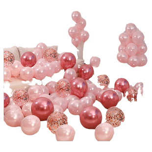 结婚气球粉色婚礼婚房装饰新房套装亮片房间女孩布置女方浪漫卧室