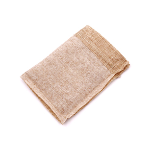 本色麻布袋复古仿麻咖啡渣药材香料包香包束口抽绳茶叶收纳包装袋