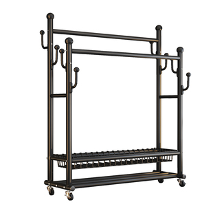 晾衣架落地卧室内家用挂衣架2025新款加粗阳台衣帽架简易衣杆架子