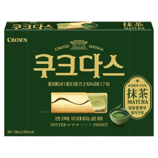 韩国直邮乐天派奶油夹心蛋糕抹茶宾驰抹茶夹心巧克力绿茶威化饼干