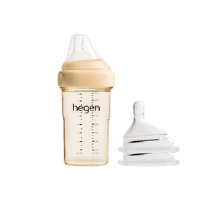 【自营】Hegen海格恩新生儿PPSU奶瓶240ml宽口径防胀气硅胶奶嘴
