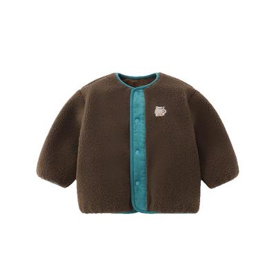 [羊羔绒]齐齐熊宝宝加绒外套2025