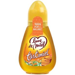 lunedemiel纯蜂蜜开启蜜月法国进口野生百花蜜250g挤压瓶便携装