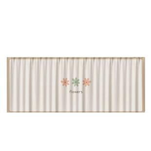 柜子遮挡帘免打孔遮丑拉帘柜子帘子防尘门帘厨房鞋架滑轨式布帘