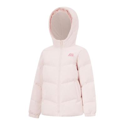 李宁正品女大童时尚保暖羽绒服
