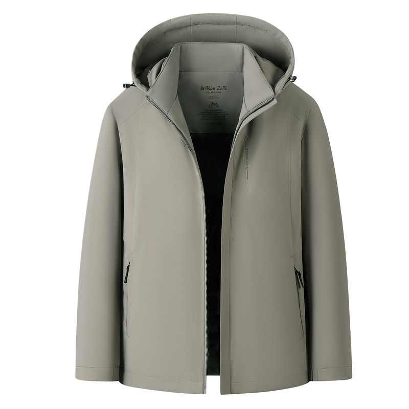 保罗中长款连帽加厚保暖羽绒服