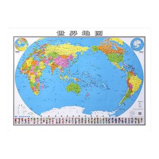 【官方正版】世界地图中国地图2025新版108x77cm 覆膜防水可擦写小学生初中地理大尺寸地图贴图挂图挂画家用墙面装饰画墙贴