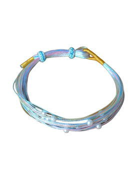 端午节五彩绳幻彩线珍珠手链