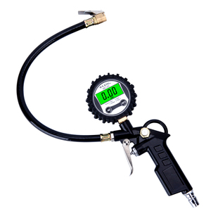 高精度胎压表汽车加气气压表数显胎压枪轮胎打气头充气嘴监测器计