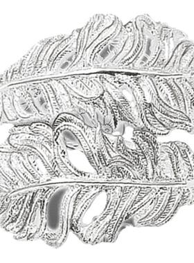 托马斯萨博欧美风羽毛戒指送女友