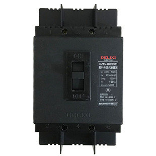 德力西塑料外壳式断路器/空开DZ15-100/3901 63A 100A 空气开关