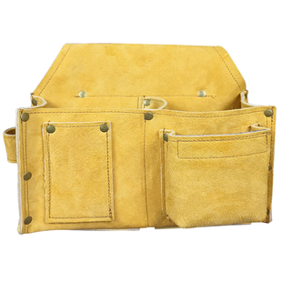 双层牛皮钉包建筑木工专用耐磨腰带式腰包钉子包多功能腰兜工具包