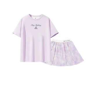 匹克童装女童夏季套装2026新款儿童羽毛球训练服女孩网球速干短袖